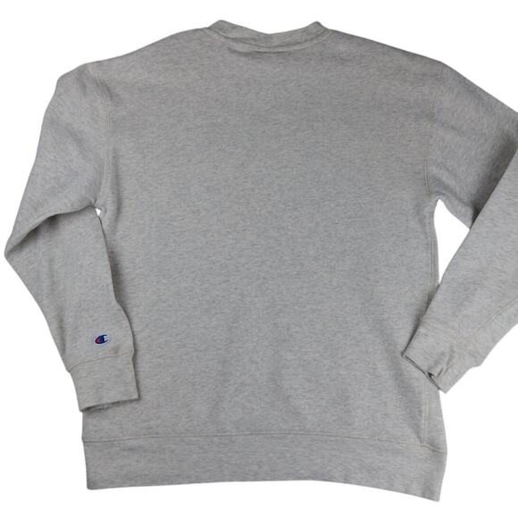 Vintage Champion Authentic Sweatshirt Mens L Light Gray Ohio State Patched Prep - Picture 2 of 12